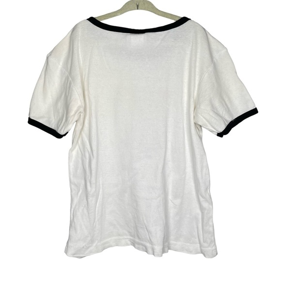 Vintage band tee NOFX white ringer tshirt 90s women’s size medium - Picture 2 of 9